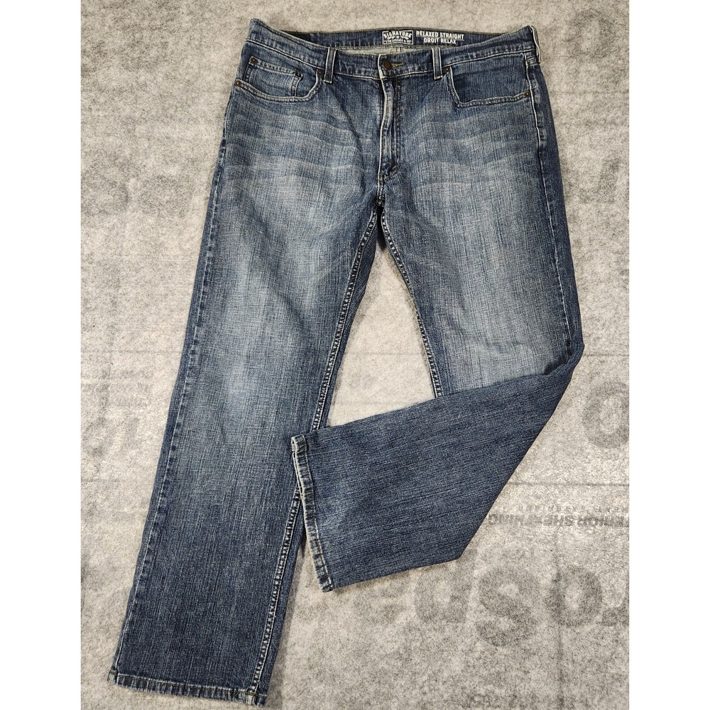 Levi Jeans Men's Jeans 36x29 Blue Signature‎ Regular Relaxed Straight Stretch